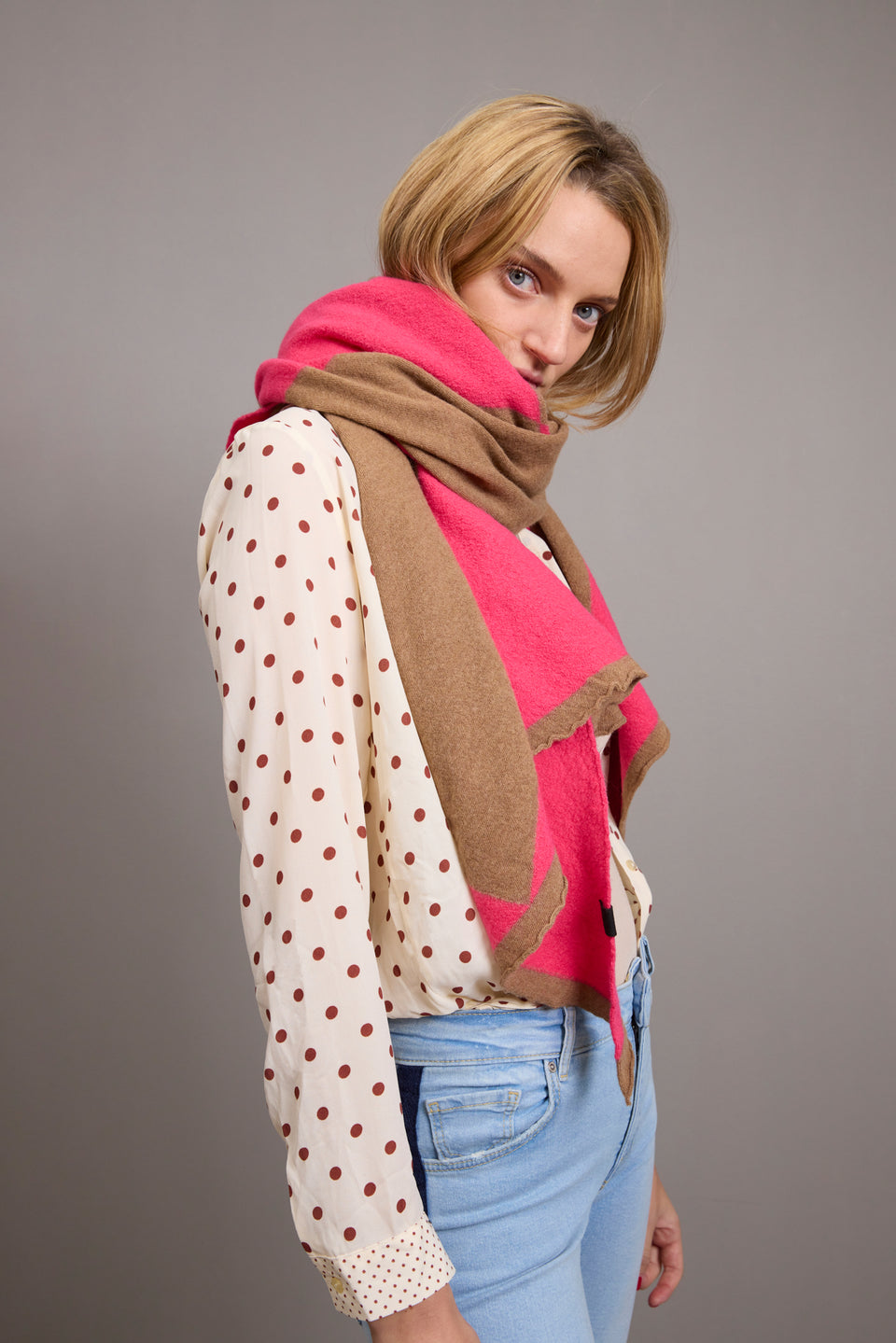Diamond Schal - Camel Pink